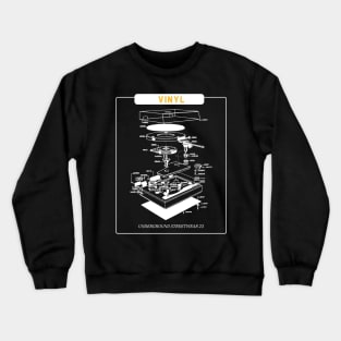 vinyl record DJ Turntabel Crewneck Sweatshirt